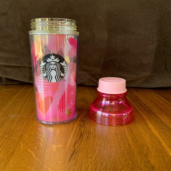 STARBUCKS Japan Valentine’s Day Tumbler 2019 NEW Pink Hearts Rare HTF Valentines - Picture 3 of 10